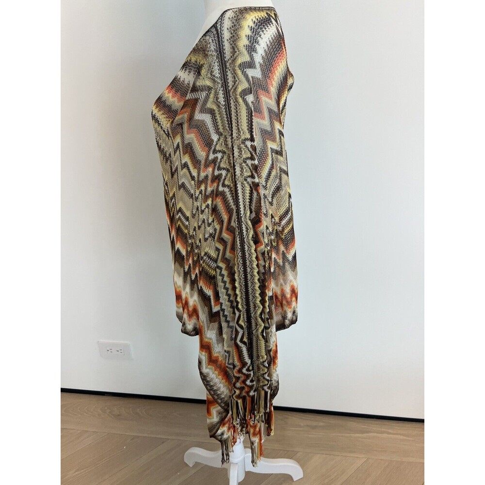 Missoni Poncho Zig Zag Pattern One Size Poncho/Coverup. Multi-color. - Picture 5 of 5